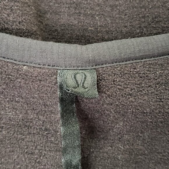 Lululemon Womens Moraine Fleece Full Zip Jacket Size L Black Athleisure Gym Yoga - Picture 3 of 9